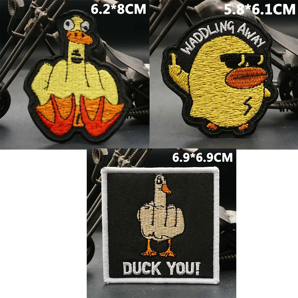 AA91-1，AA91-2，AA92-1，AA92-4 Fitness Duck Fun EMBROIDERY PATCH