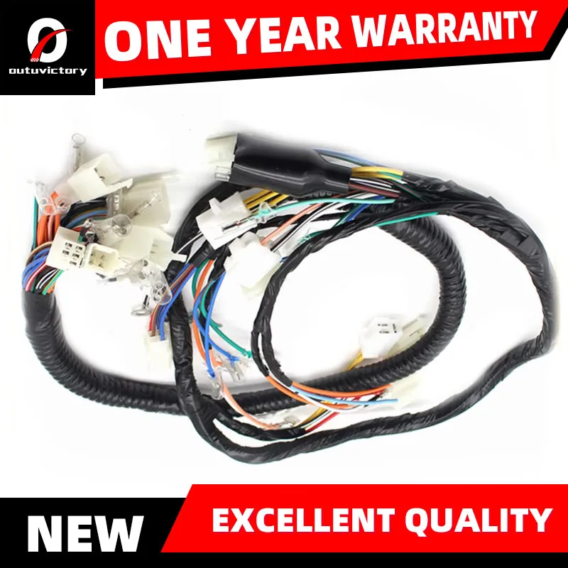 

Motorcycle Electrical Wiring Harness Wire Cable Line For Suzuki 125cc GN125 GN 125