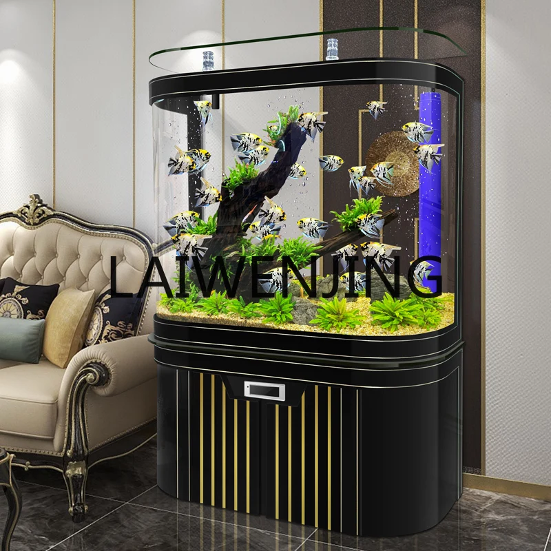 

Light luxury fish tank living room household large bottom filter self-circulation ecological landscaping lazy free water change