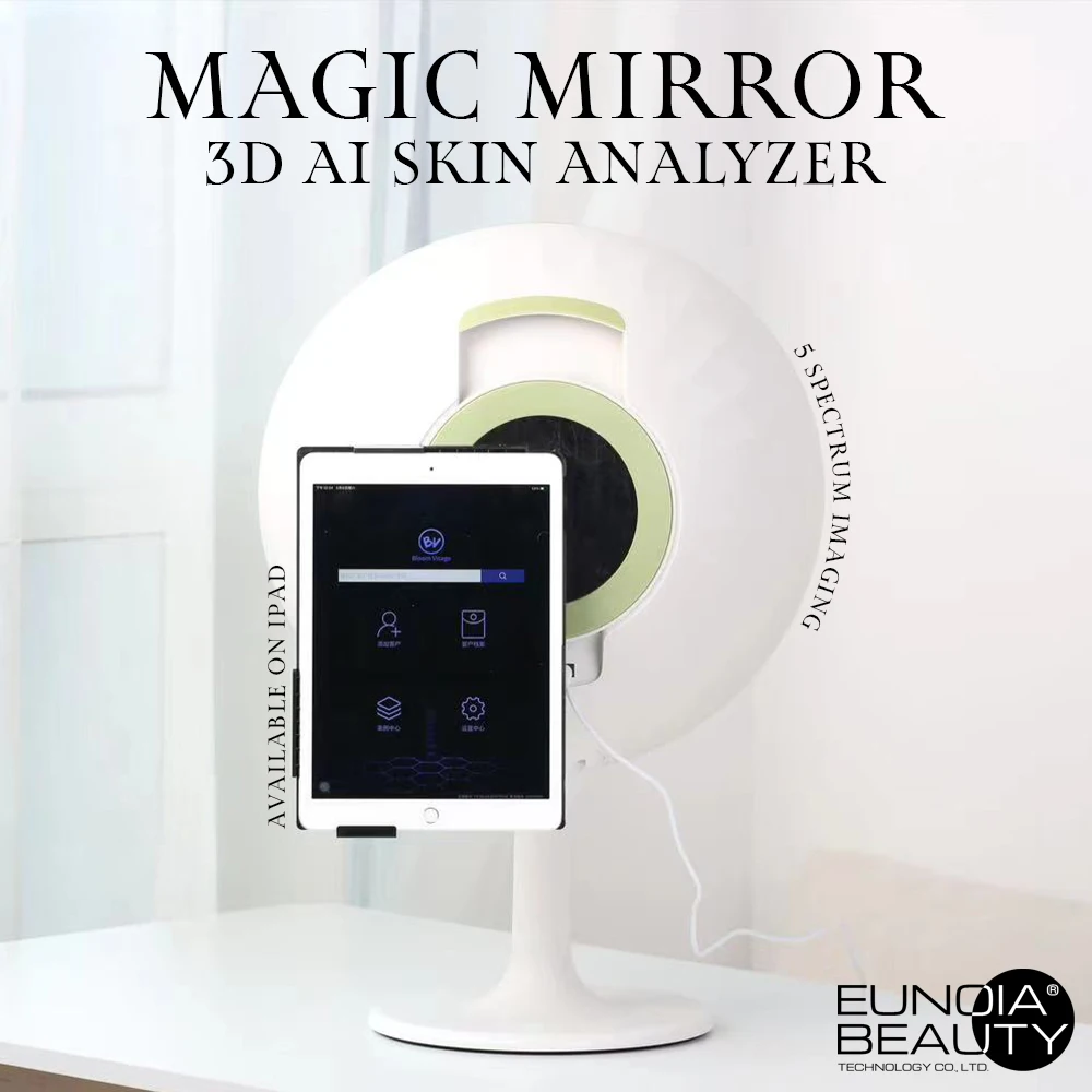 

BV 3D AI Skin Analyzer Facial Detector Magic Mirror Wrinkle Fine Line Moisture Diagnosis Professional Beauty Salon Device