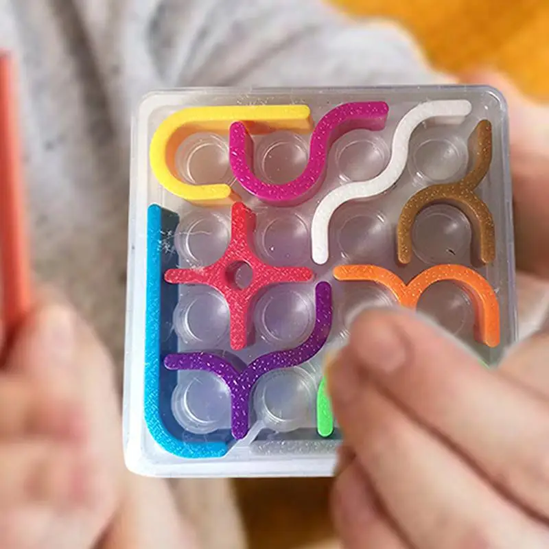 Crazy Curve Puzzle Toy Sudoku Puzzle Games Plate Geometric Line Jigsaw IQChallenge Toys Brain Teaser Toy For Kids Children