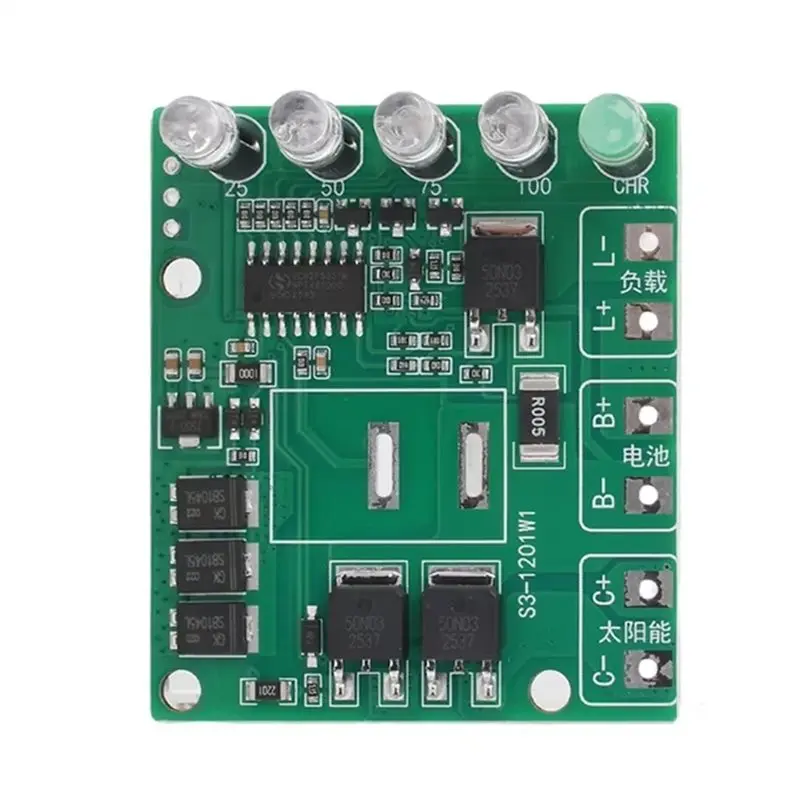 B03B-MPPT Solar Charging Controller 12V Ternary Lithium/Lithium Iron Phosphate Battery Charging Module Control Board 3S