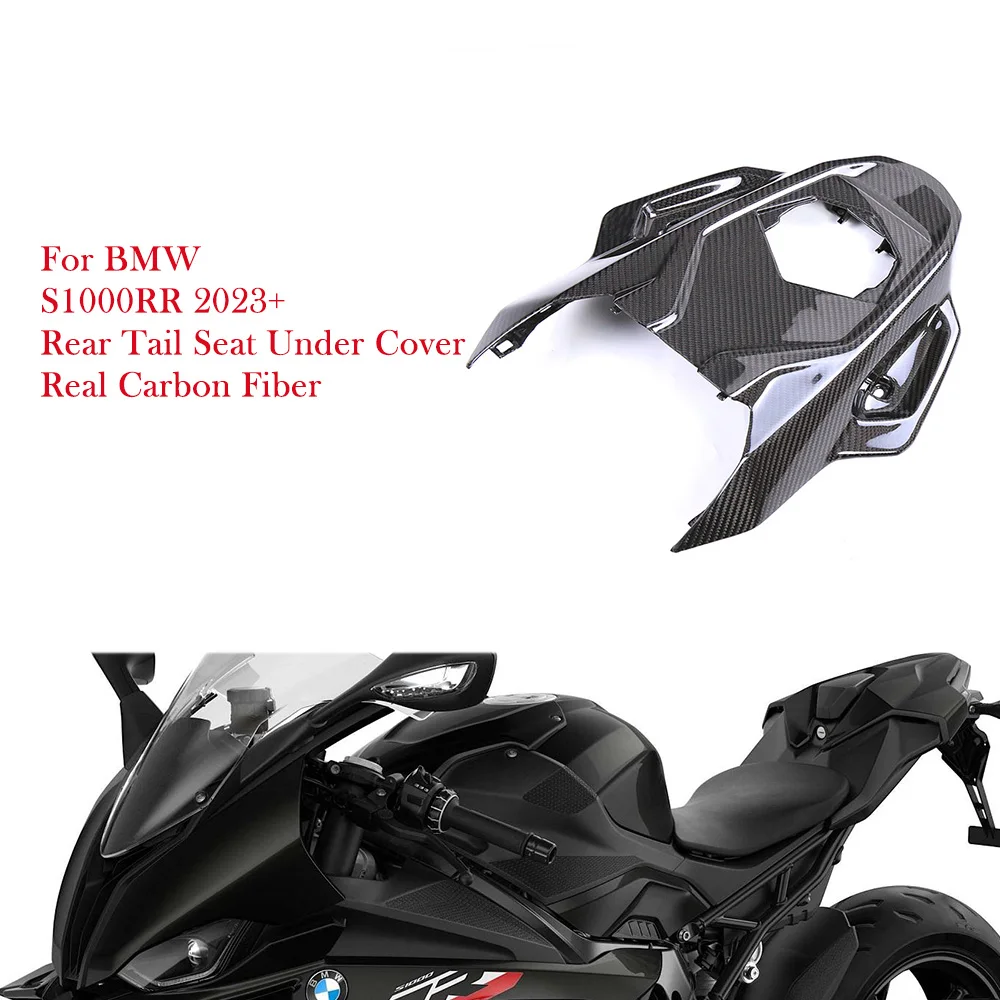 

For BMW S1000RR S 1000 RR 2023 2024 2025 Real Carbon Fiber Rear Tail Seat Under Cover Motorcycle Accessories Fairing Kits Surron