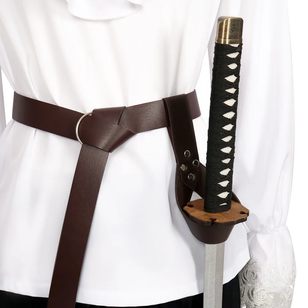 Griffith White Eagle Anime Cosplay Costume Prop White Curl Wig Medieval Male Vintage Tops Belt Knight Suit Red Necklace Roleplay view 4