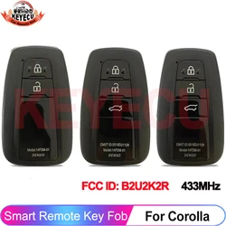 EllYECU-Clé à puce intelligente pour Toyota CorTrust2019, B2U2K2R, 2020, 2021, 2022, 433MHz, NCF29A1M 4A, 8990H-02040, 8990H-0ße