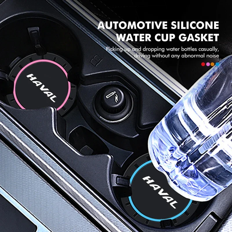 Car Cup Coaster Bottle Stabilizer Pad Cup Slot Insert Silicone For Haval Jolion H6 M6 Dargo Raptor F7 H7 H9 F7x H6 GT