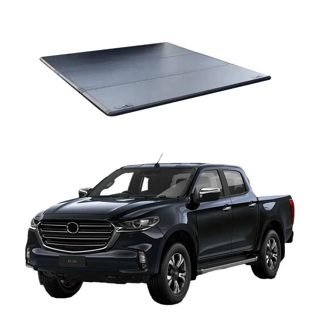 

Tonneau Cover Aluminum waterproof Hard Tri-fold cover for back cover mazda bt-50 2017