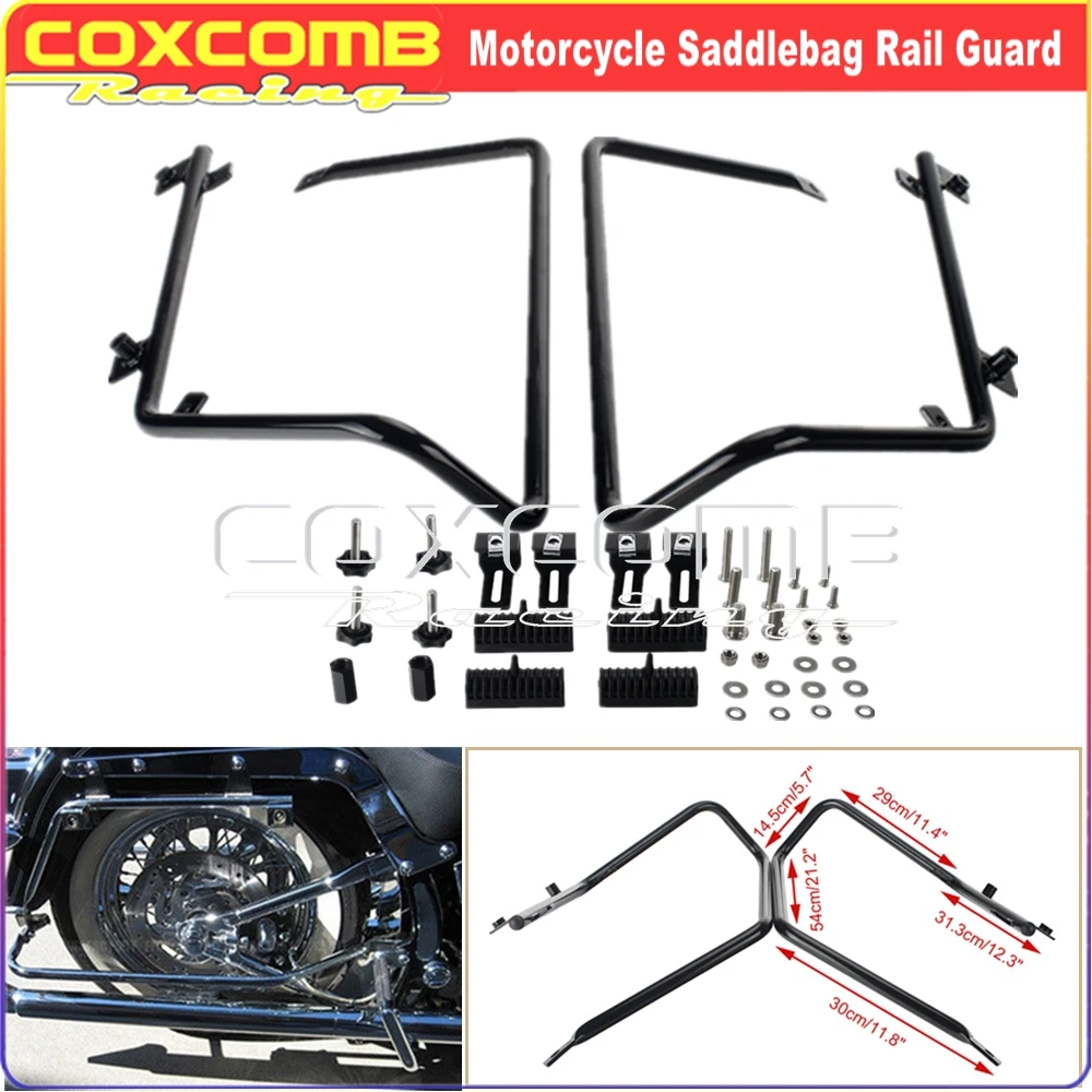 

Motorcycle Saddlebag Conversion Brackets Mount Kit Saddle Bag Rail Bar Guard Holder For Harley Dyna Street Gilde Softail Touring