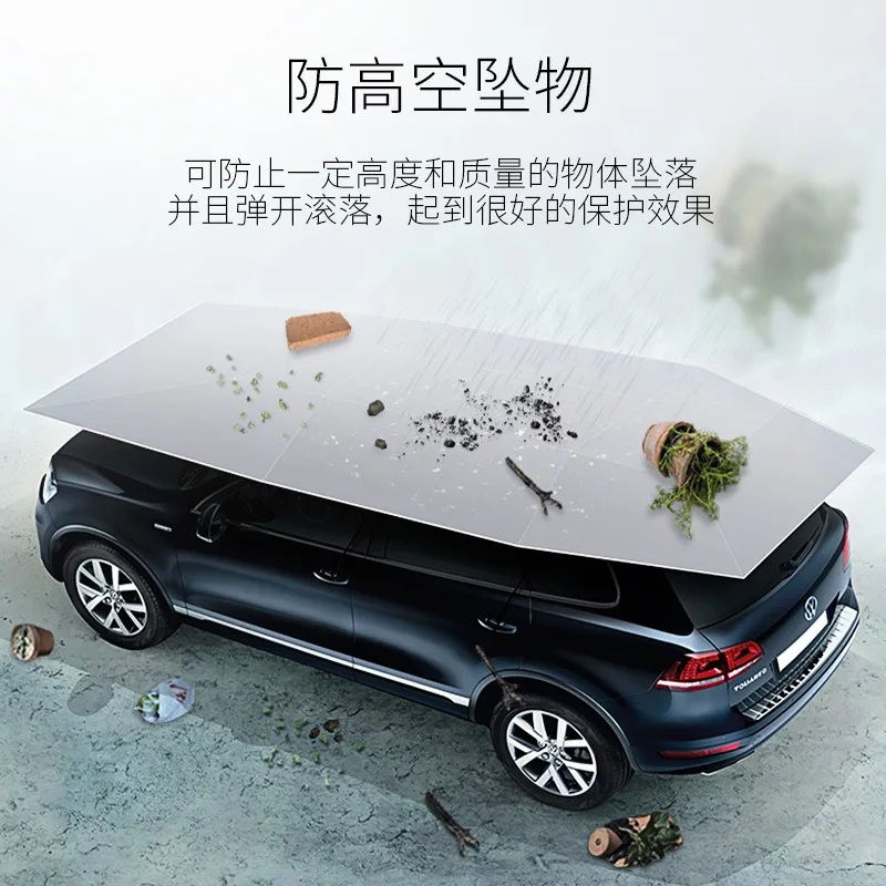 Car parasol automatic roof remote control folding car SUV mobile awning insulation