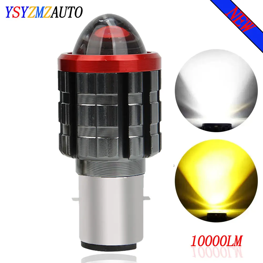 

1 Pieces H6 BA20D LED Motorcycle Headlight 3570 Chips High Low Beam Scooter Motorbike H4 HS1 Headlamp Yellow White Fog Lights