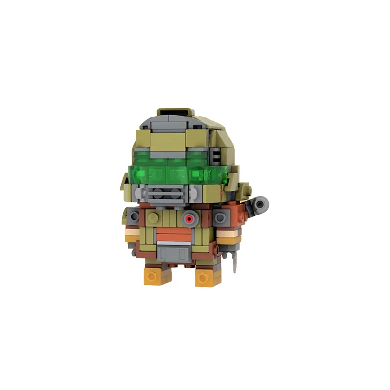 278-teiliges MOC Brickheadz Doom Slayer Eternal Modellbausatz Architektur-Ideen-Bildungsspielzeug Weihnachtsgeschenk Geburtstagsgeschenk