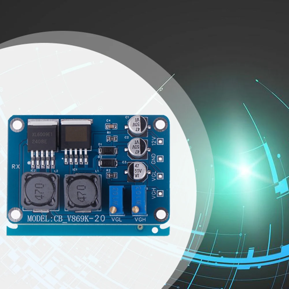 AT12 VGH VGL DC Modul Perbaikan Panel LCD Warna Y Garis Horisontal Abnormal Modul DC Modifikasi Layar LCD