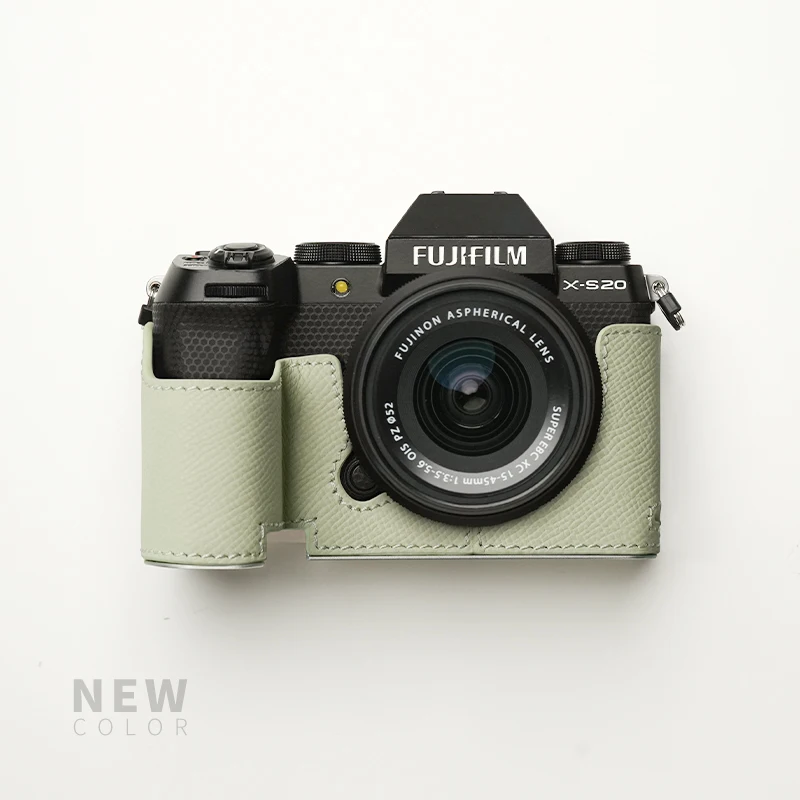 Mr.Stone XS20 camerabehuizing beschermhoes cover accessoires voor Fujifilm X-S20 camera handgemaakt echt leer