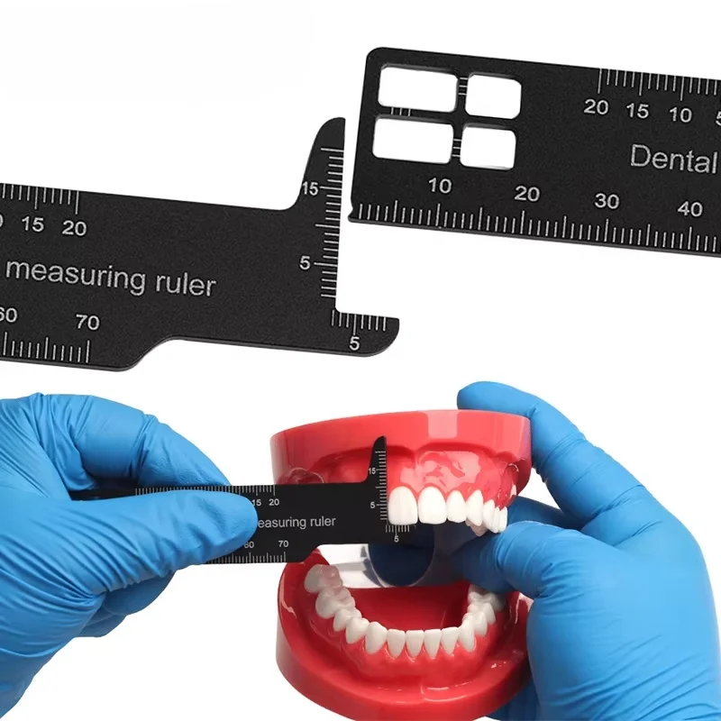 1Pcs Dental Autoclave Precision Measuring Ruler Dentistry Orthodontic Double Sided Photography Gauge Span Aluminum Dentist tools
