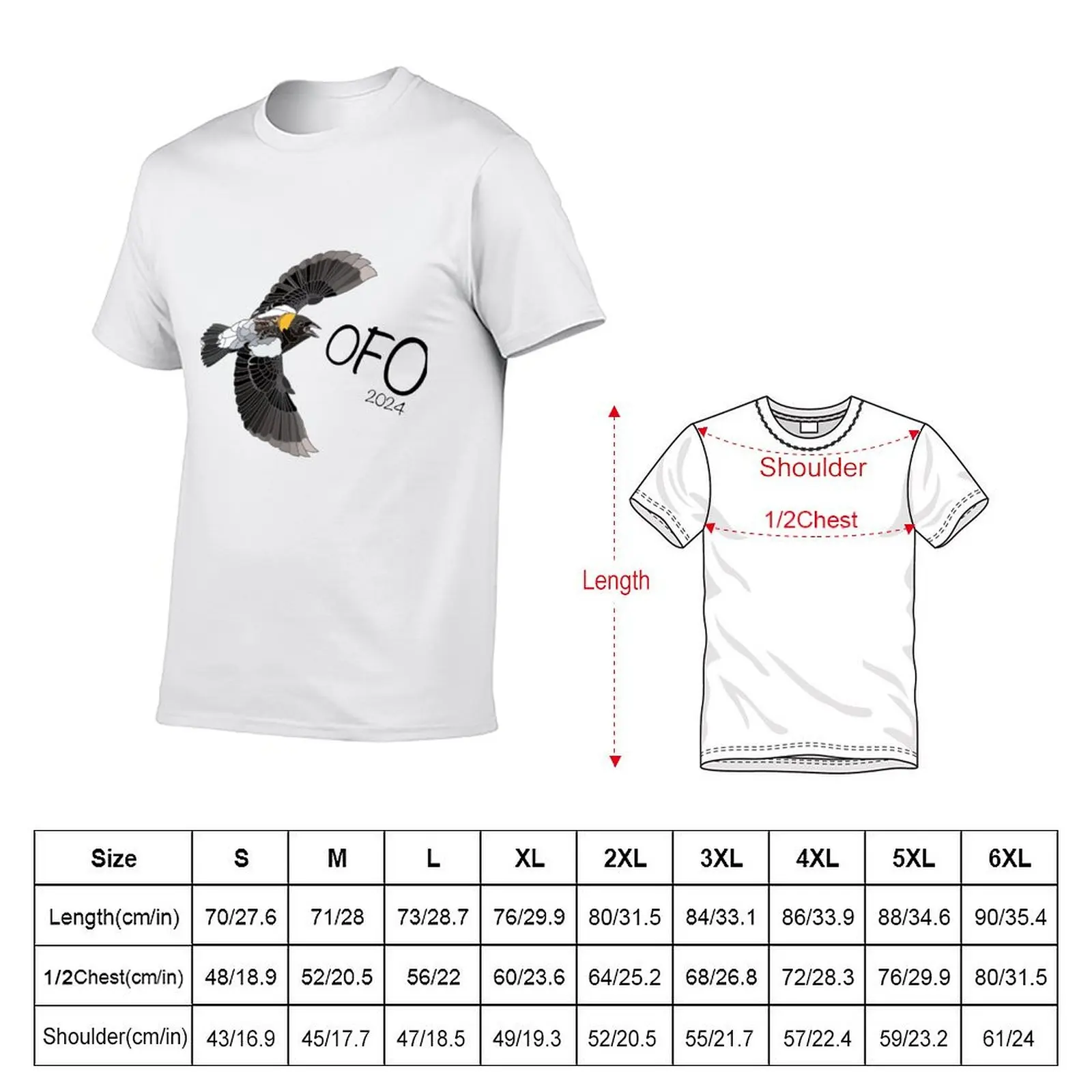 OFO Bird of the Year - Bobolink for light backgrounds T-Shirt Casual Basic Short Sleeve T-Shirt