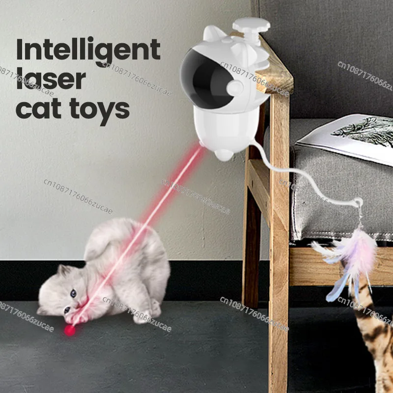 Cross-border New Product Laser Cat Teaser Stick Pet Intelligent Induction Cat Toy Self-hi Red Laser Laser Cat Teaser