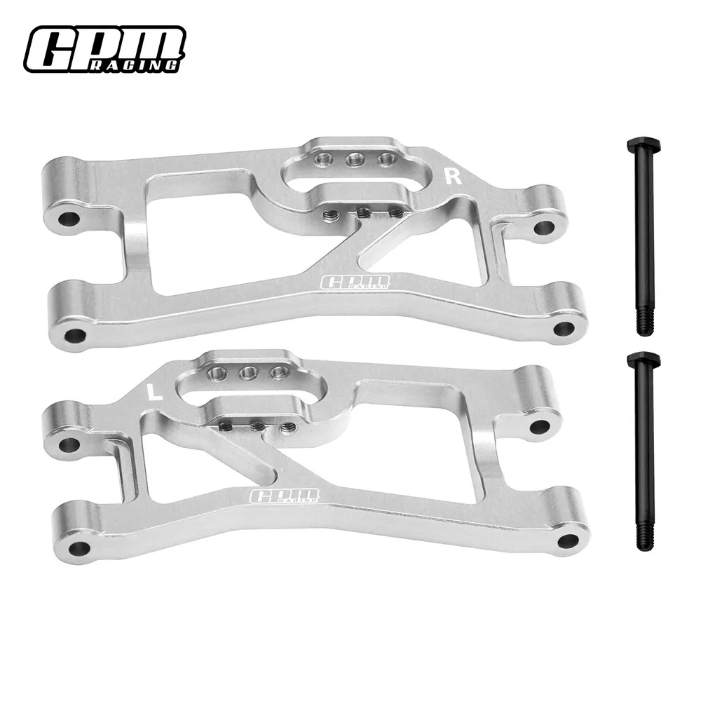 Brazos inferiores traseros de aluminio GPM 7075 para piezas TRAXXAS MINI MAXX RC 10730 + 10740 TXMM056