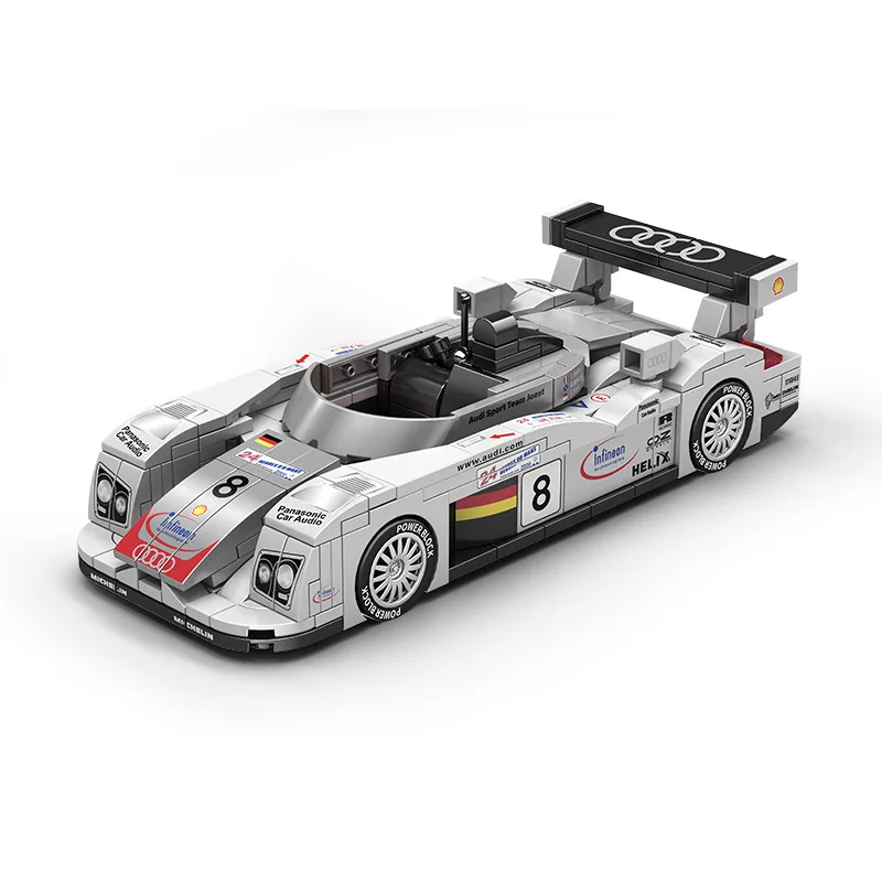 

Car Building Blocks R8 Super Sport Car Model Bricks Toys For Kids Christmas Gifts Boys