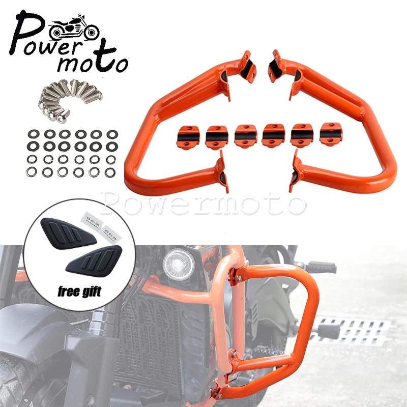 

Motorcycle Rugged Front Crash Highway Bumper Extension Crash Bars Falling Guard For Harley Pan America 1250 RA1250 S 2021-2024