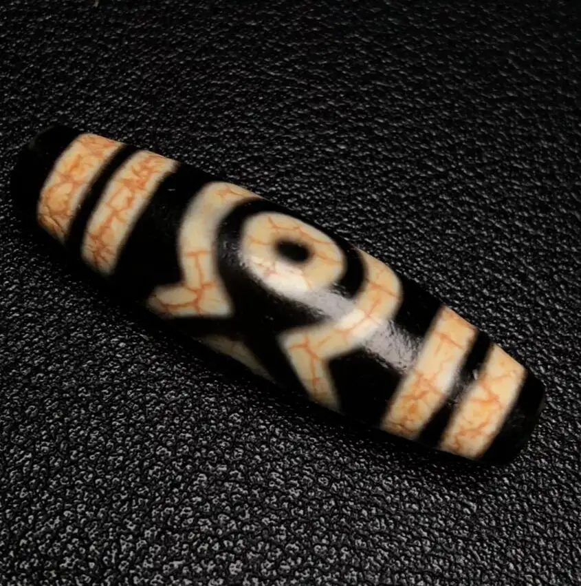 Himalaya Ancient Tibetan DZI Beads Old Agate Rare 3 Eye Totem Amulet Pendant