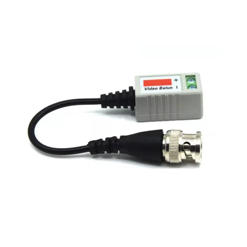 1pair BNC Video Balun Connector Passive Transceiver 3000FT Distance UTP Balun Male BNC CAT5 Cable For CCTV Camera Accessories