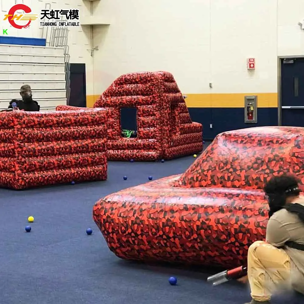 Nave veloce Gonfiabile CS Wars Battle Arena Air Paintball Field CS Bunkers Gonfiabile Paintball Bunker Copertura per ostacoli