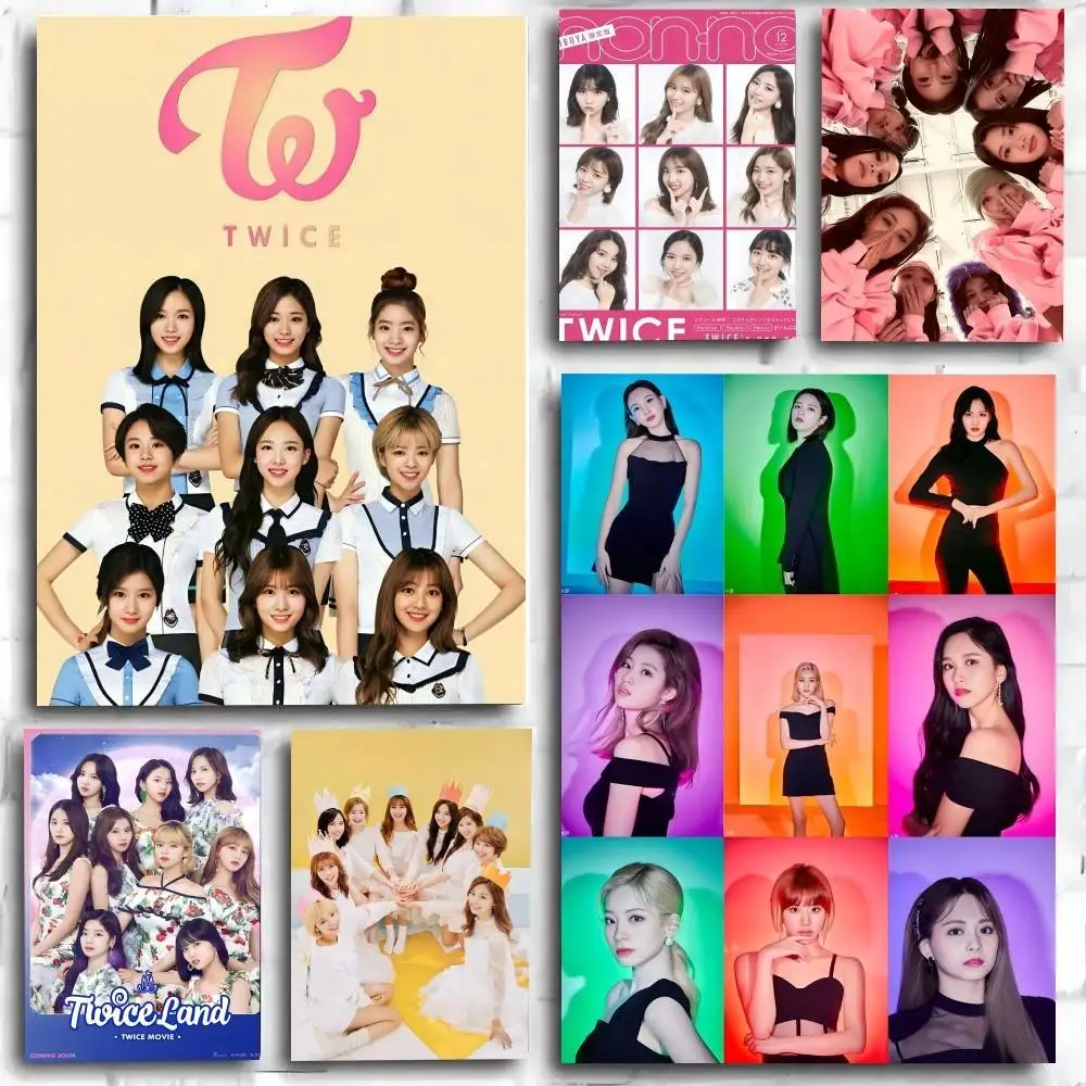 Pôster kpop t-twice, impressão artística, estilo anime, decoração para casa, presente ideal, decoração perfeita para o quarto