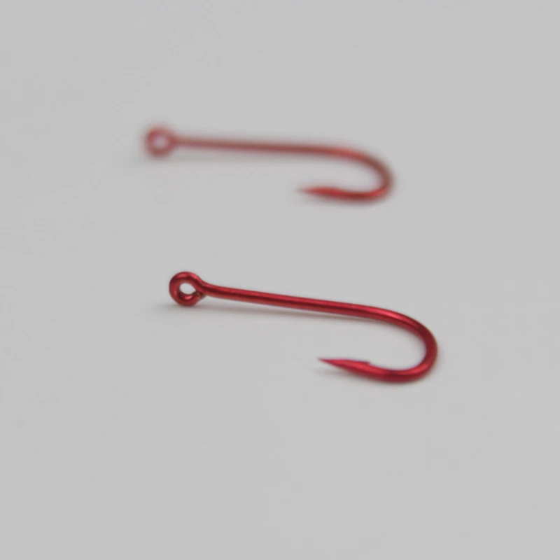 50PCS Fishing Hooks Small Hook Curcle Item Accessories 낚시 낚싯바늘 Red Cuff Eye for Tiny Fish крючки рыболовные рыболовный крючок