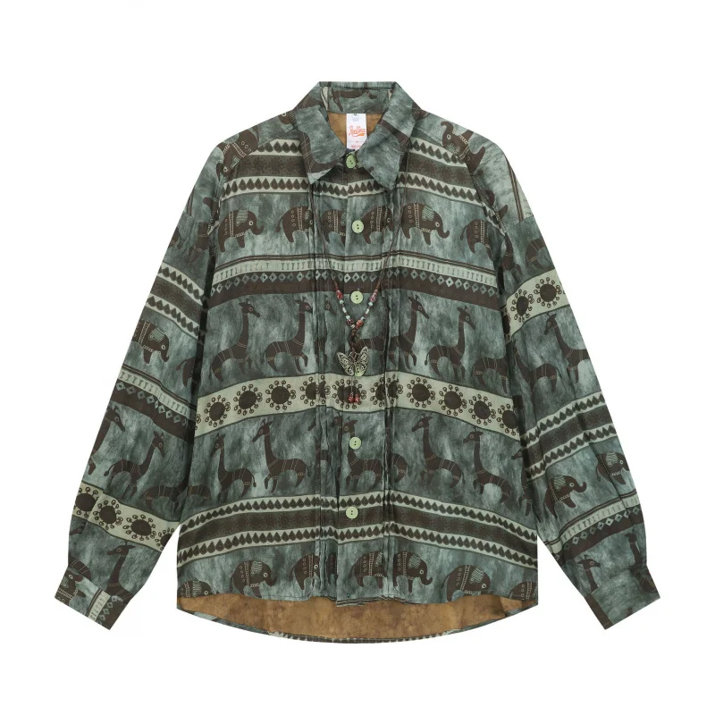 

WESTSHAN Top Quality EU US Size Luxury Street Wear Long Sleeve Button Down Relaxed Fit Vintage Shirt