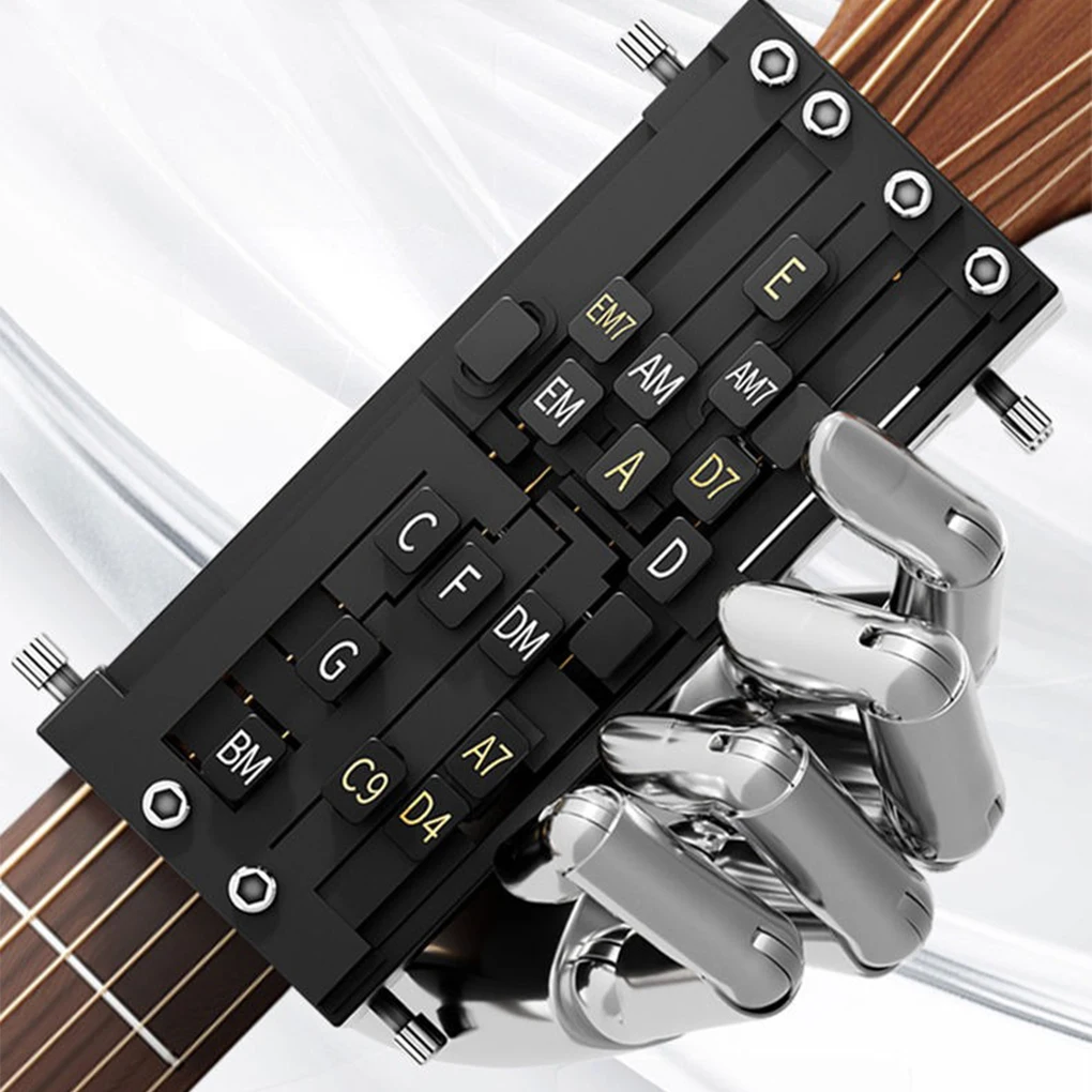 Portable Guitar Aid Chords Guitar Learning System Teaching Beginner Trainer Practice Tools for Beginners Friends Family Adults