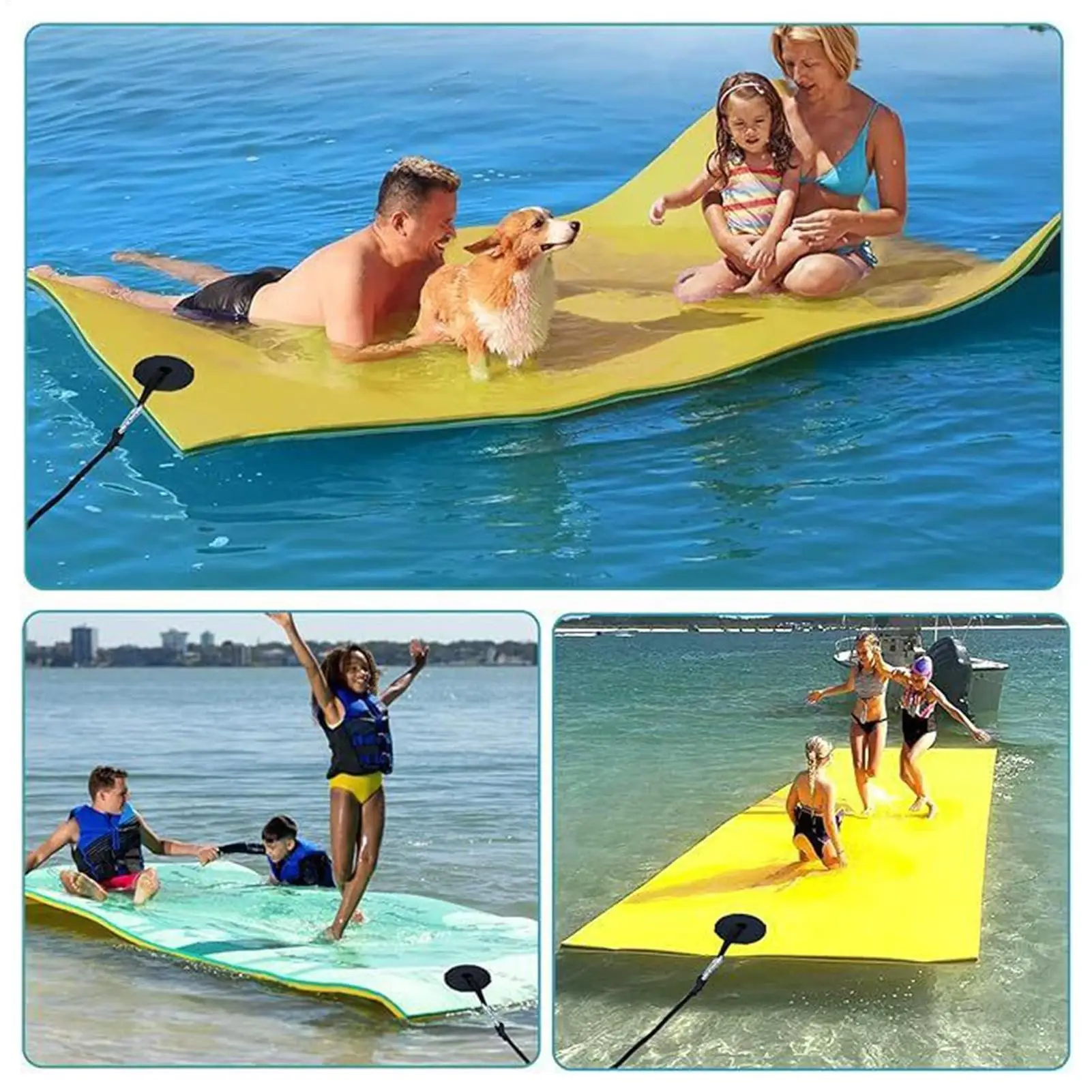 

Плавающий коврик, ремни, портативный комплект защитных втулок, система крепления, надежная вешалка для всех пенопластовых водопроводных подушечек, лодок, каякинга