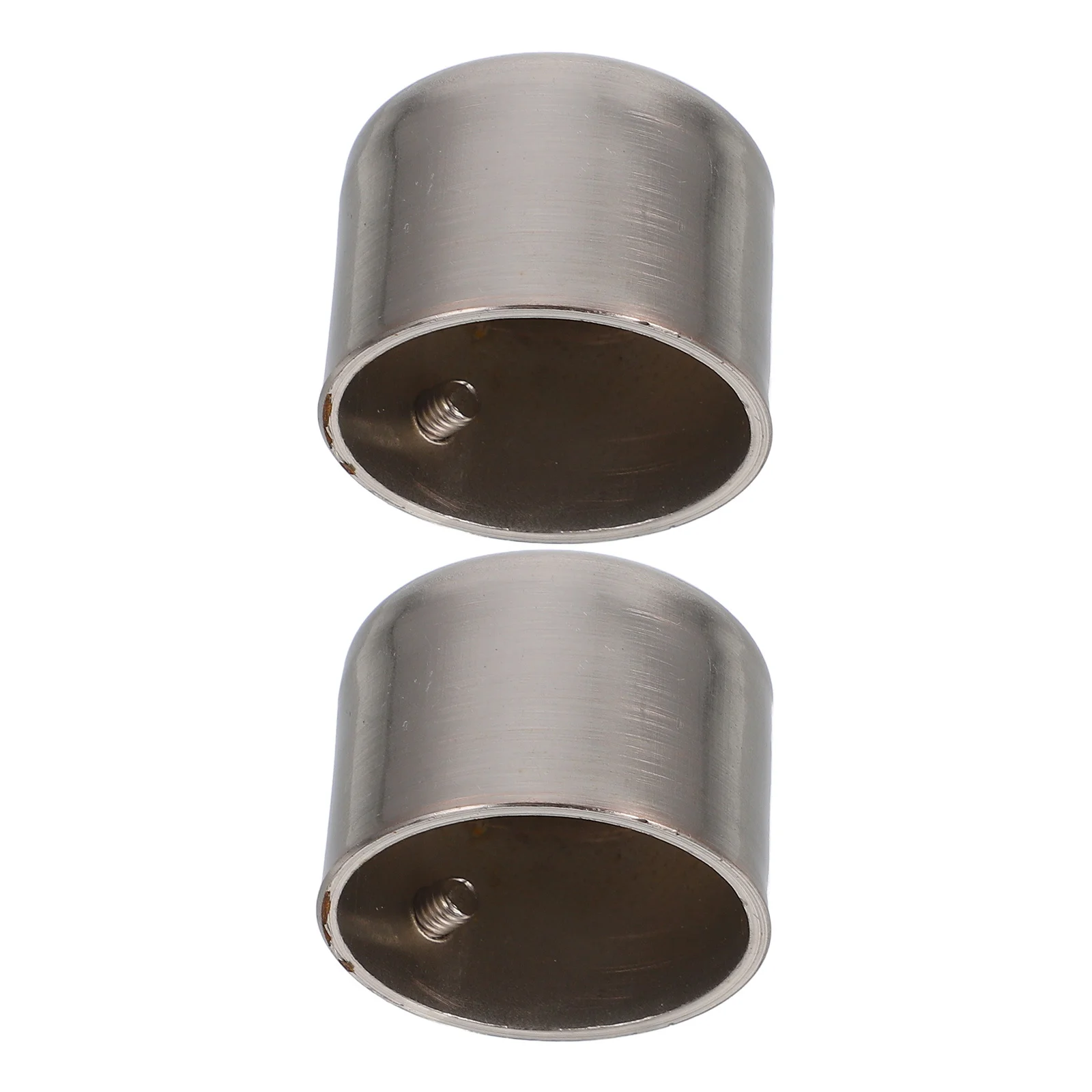 

Didiseaon 2Pcs Silver Alloy Curtain Rod Finials End Caps for Elegant Window Treatments Home Decor