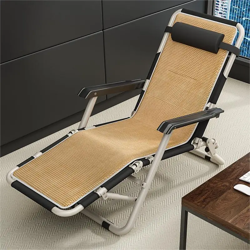 المنزل الحديث الشاطئ كرسي قابل للطي المحمولة أكسفورد النسيج القيلولة قيلولة السرير دائم كرسي مريح لكبار السن لحديقة شرفة الترفيه #4