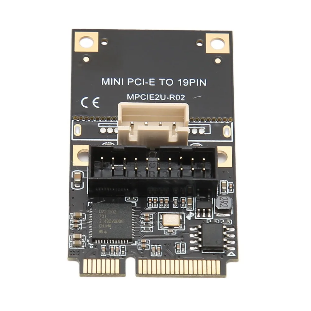 

5Gbps Speed Mini PCIE to USB3.2 Expansion Card Plug and Play Stable Transmission USB3.2 GEN1 Expansion Card Front Interface