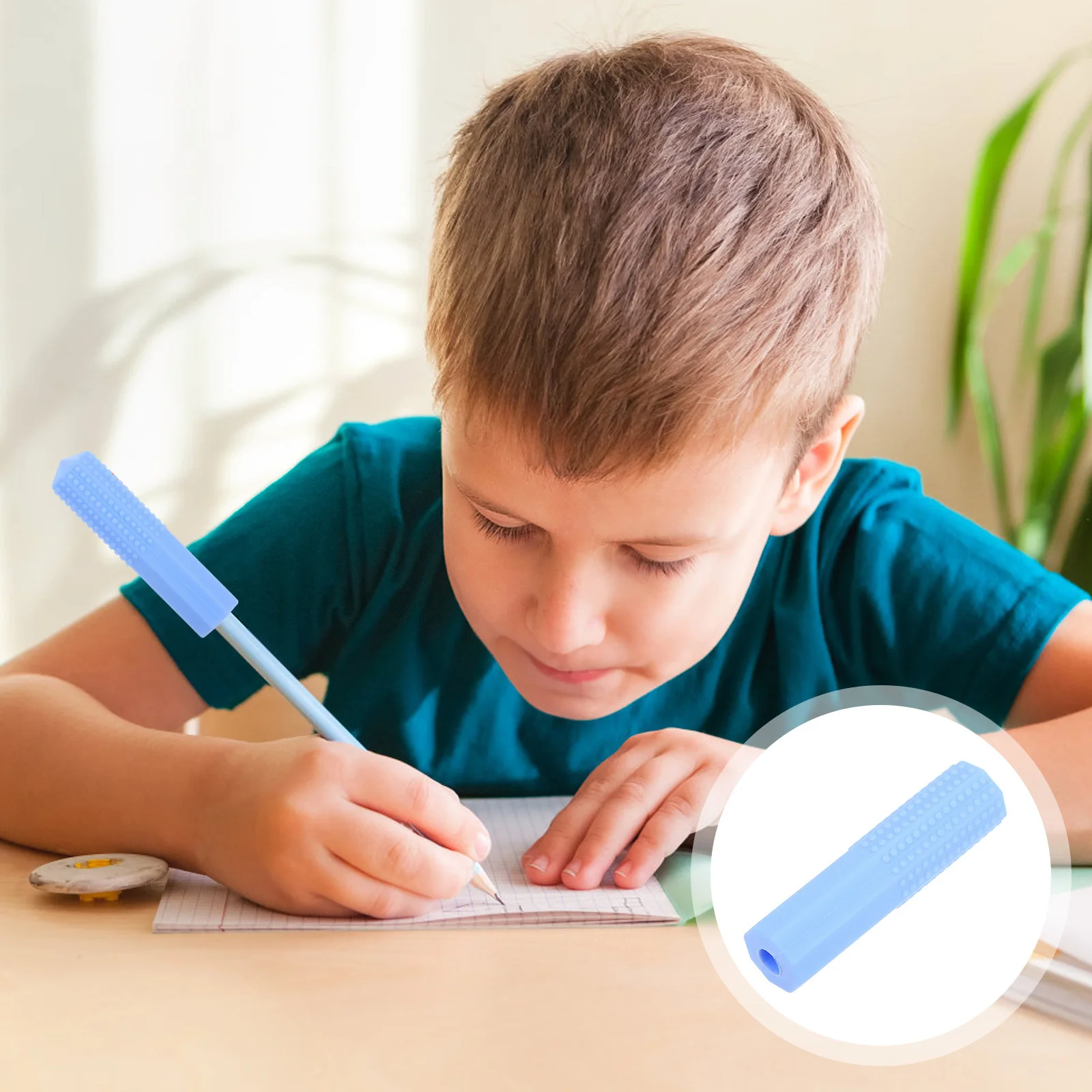 

Silicone Bright Green Chewable Eraser Caps For Kids Sensory Chew Pencil Extender Covers School Office Home