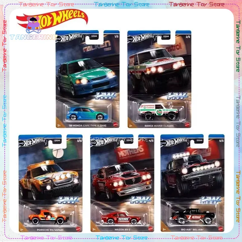 Hot Wheels Car Model Premium Series Gdg44 Alloy Honda Civic Ek9 Porsche Mazda Car Models Boy Collection Birthday Toys Gift