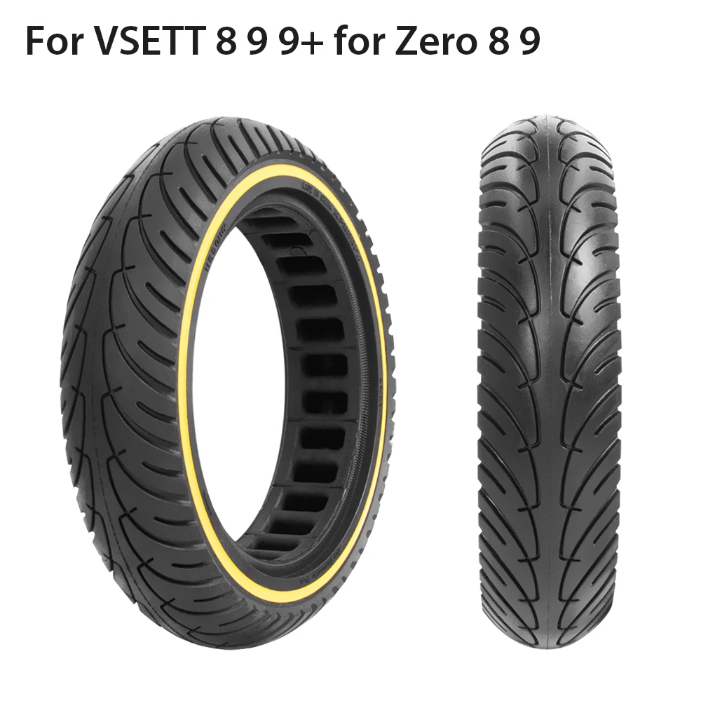 Hollow Honeycomb Solid Tire 8.5inch 8.5x2 Electric Scooter Explosion-Proof Tubeless Tire for VSETT 8 9 9+for Zero 8 9 Wheel Tyre