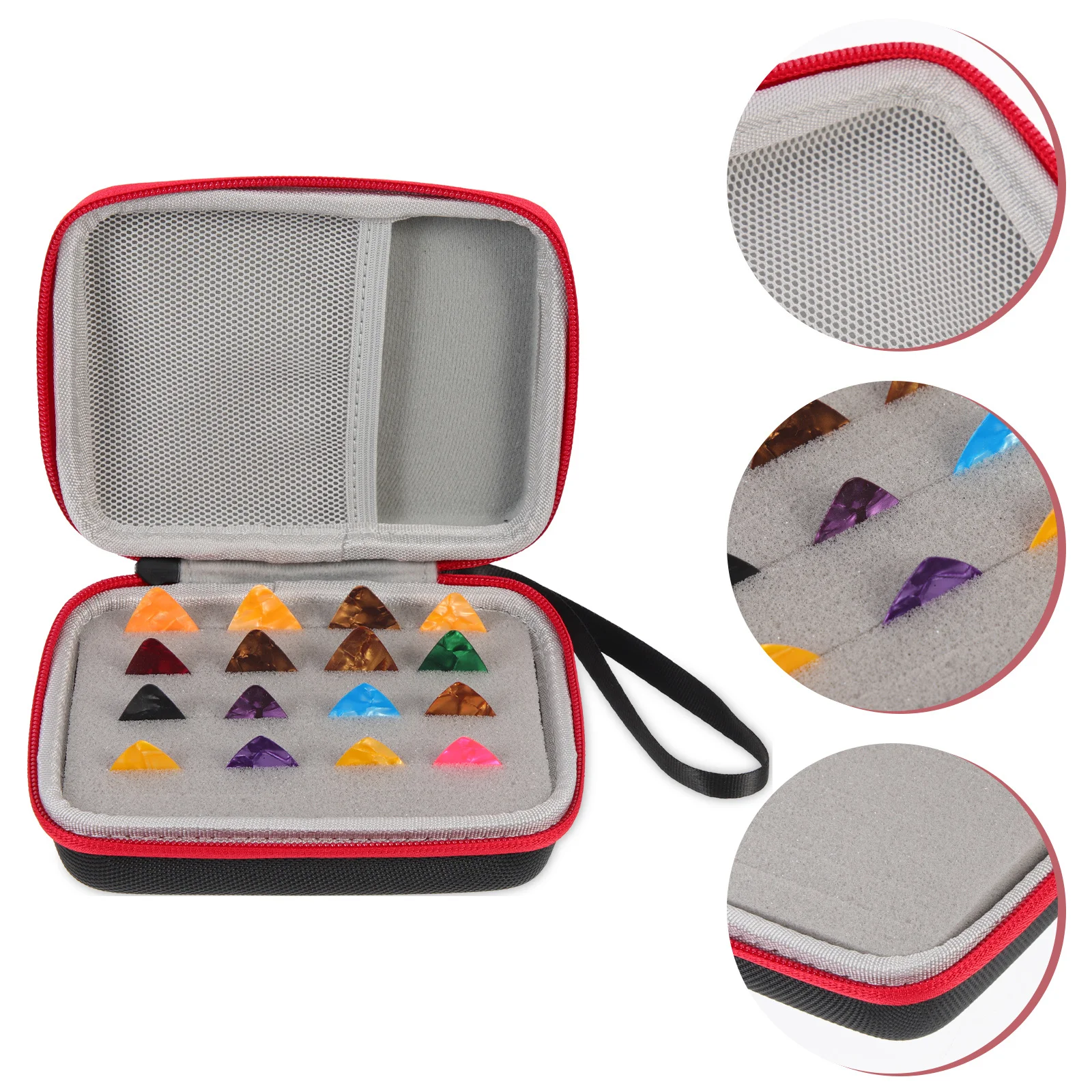 

1Set Guitar Picks Storage Holder Case Durable Portable Organizer for Guitar Capos Bass Plectrums Accessories Plectrum Container