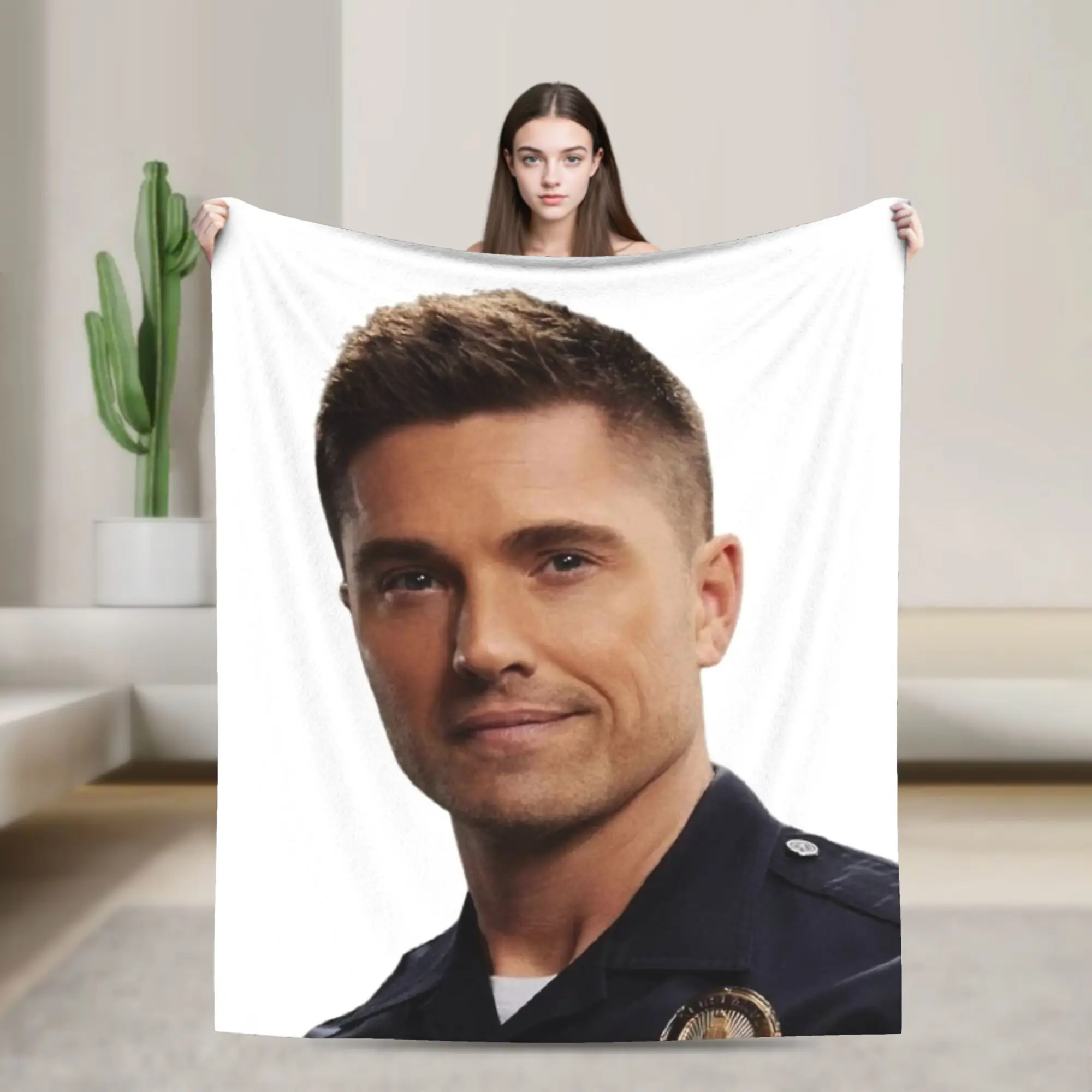 

Tim Bradford The Rookie Blanket Fleece All Season Multi-function Soft Throw Blankets for Sofa Couch Bedspreads