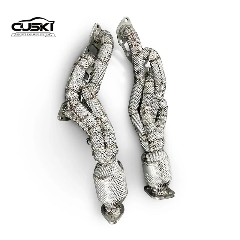 High quality Stainless Steel Exhaust Manifold Header For Lexus ISF500 5.0 V8 2007-2012 Automobile Exhaust Modification