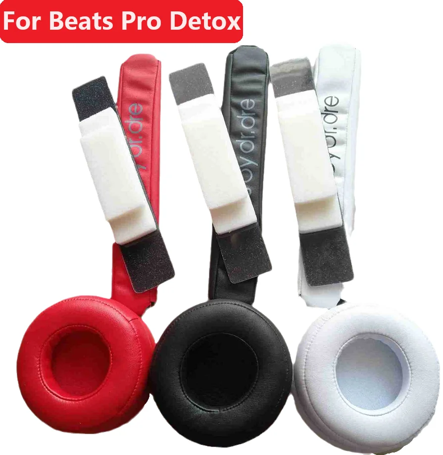 A Set Replacement Headband Pad for Pro DETOX Cover Sponge Earpads Cushion for Beats By Dr. Dre Pro DETOX Ear Pads Repair Parts