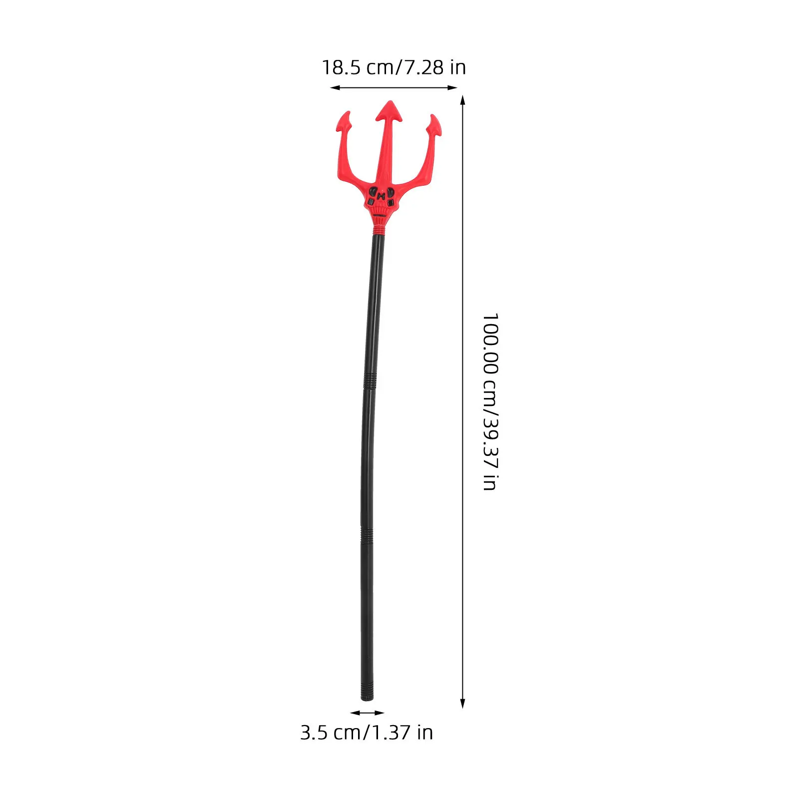 

Fork Prop Halloween Cosplay Pitch Fork Decor Detachable Handle Wear Resistant Halloween Demon Ornament Witch Theme