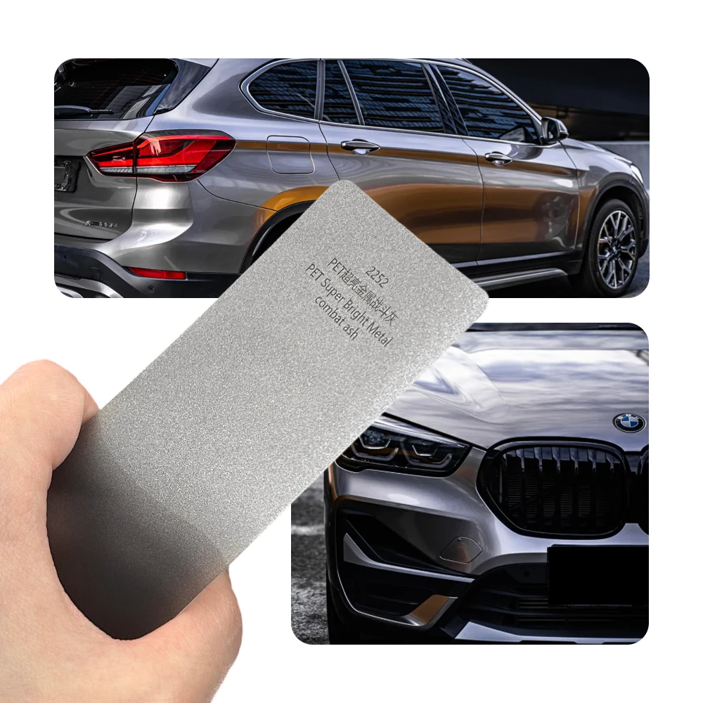 

Виниловая пленка PET Super Gloss Metallic Combat Gray для оклейки авто, самоклеящаяся, с технологией Air Release, без пузырьков, для полной оклейки кузова, изменение цвета, 1.52x18 м