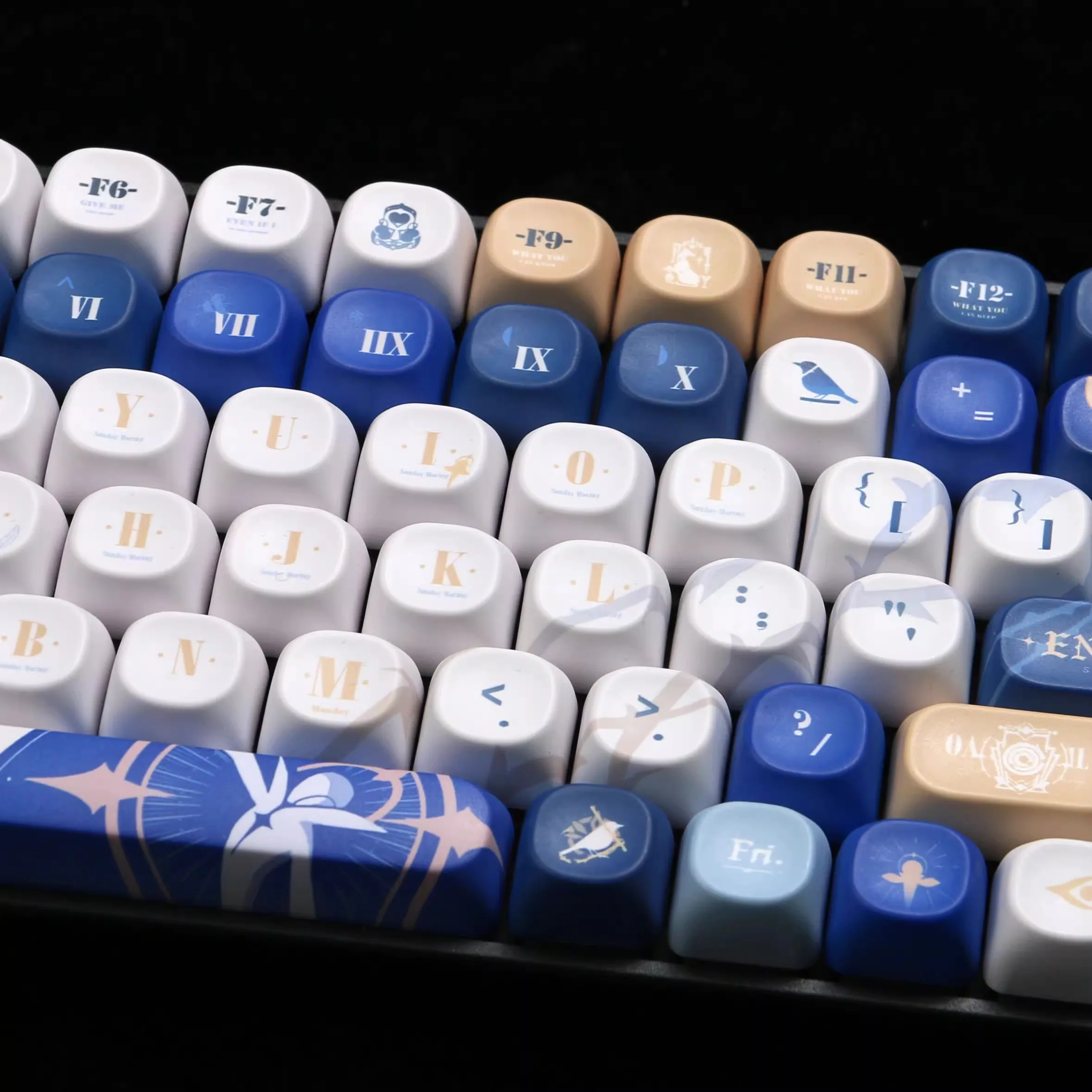 MiFuny Sunday Keycap Anime 120 tasti Set Copritasti PBT Copritasti personalizzati con profilo Cherry per accessori per tastiera meccanica PC Gfts