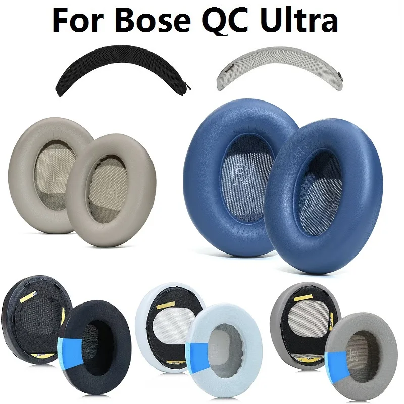 Ear Pads for Bose QuietComfort Ultra Headphones Replacement QC ultra Earmuffs,headband rubber,headband protective sheath cover