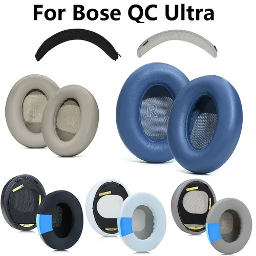 Almohadillas para auriculares Bose QuietComfort Ultra, orejeras de repuesto QC ultra, diadema de goma, funda protectora para diadema