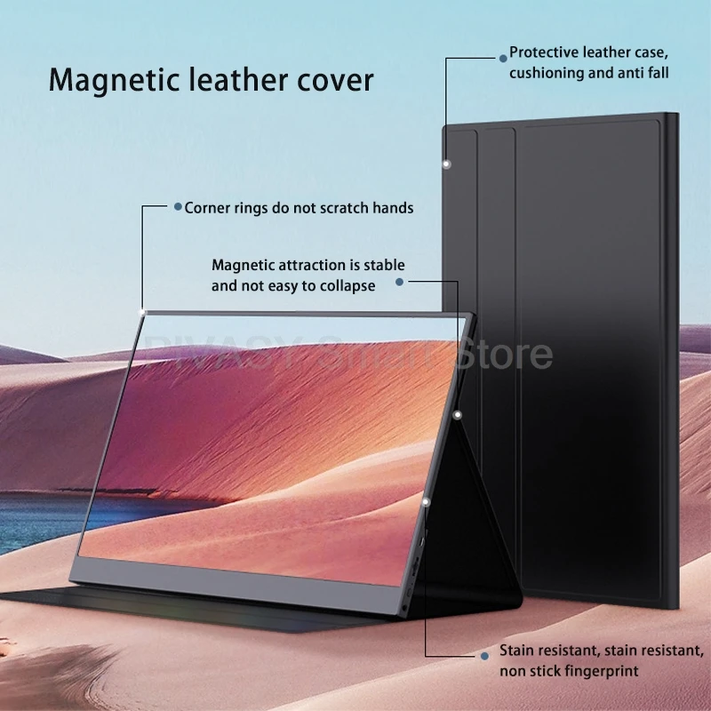 15.6 인치 IPS 휴대용 모니터 1080P PC 보조 화면 PS5 스위치 호스트 외부 확장 화면 100% SRGB 60Hz 새로 고침 속도