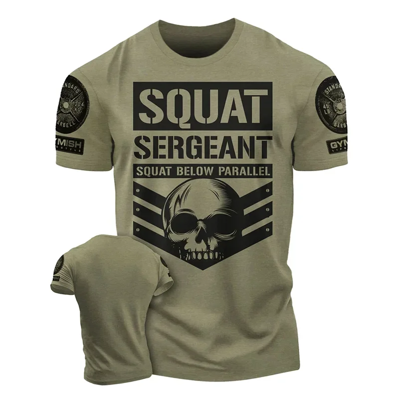 

Fashion Mens Workout 3D Printed T-shirts Summer Trend Streetwear Short Sleeve Gym Sports T Shirts Streetwear Tees Tops