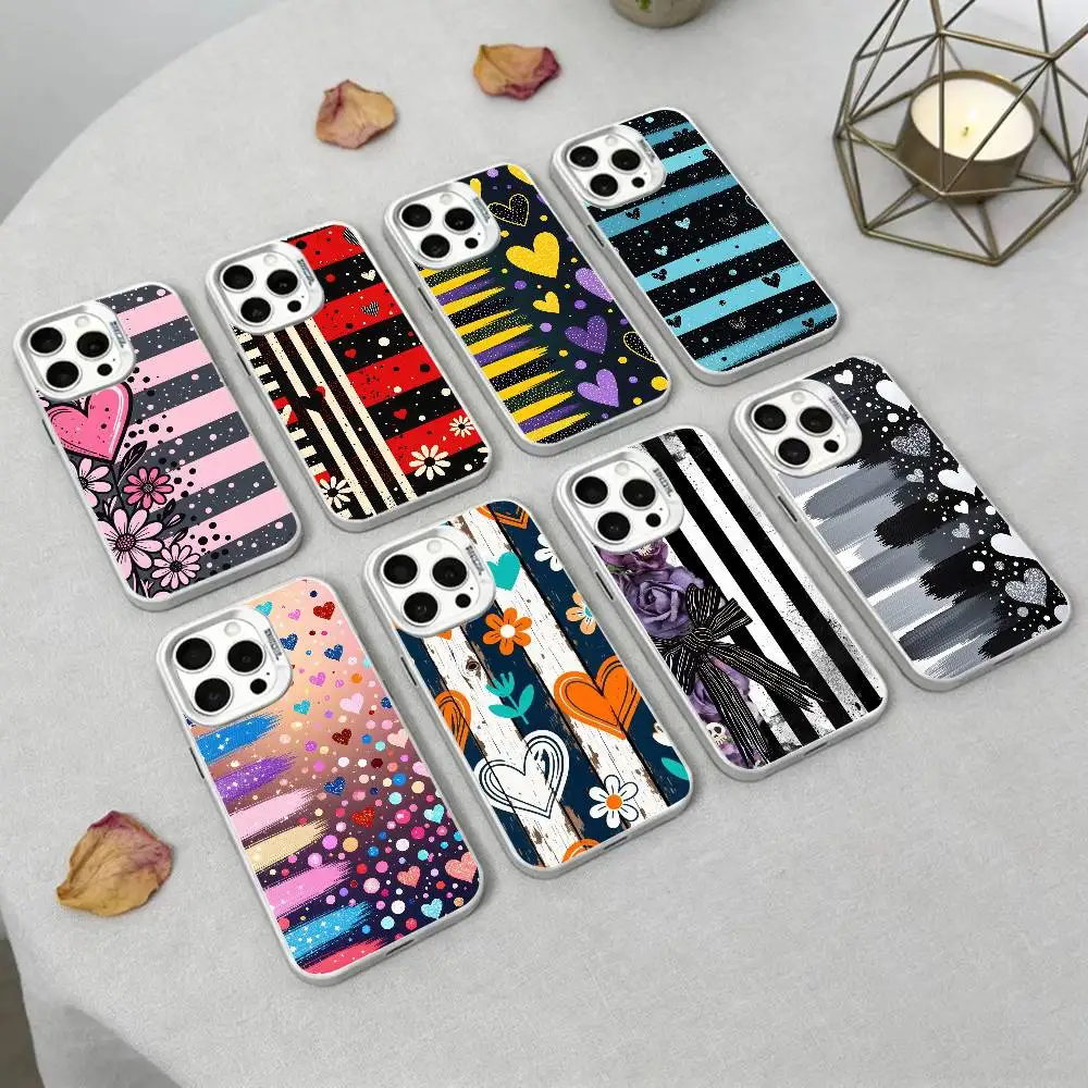 

Y2k I-INS Graffiti Phone Case For IPhone 16 17 15 14 12 13 Pro Max Black Color Shockproof Cover