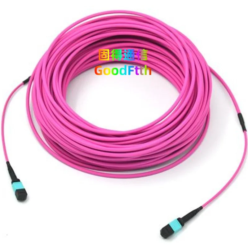 

4.5mm Double Jacket Sheath Trunk Cable MPO(F)-MPO(F) OM4 12C 30m 35m 40m 45m 50m 60m 80m 100m 150m 200m Type A GoodFtth